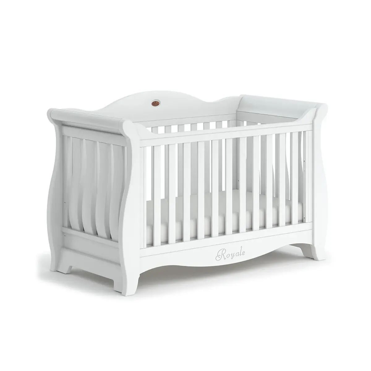 Boori Boori Sleigh Royale cot bed V26 - Barley White