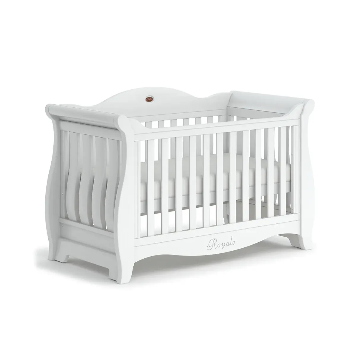 Boori Boori Sleigh Royale cot bed V26 - Barley White