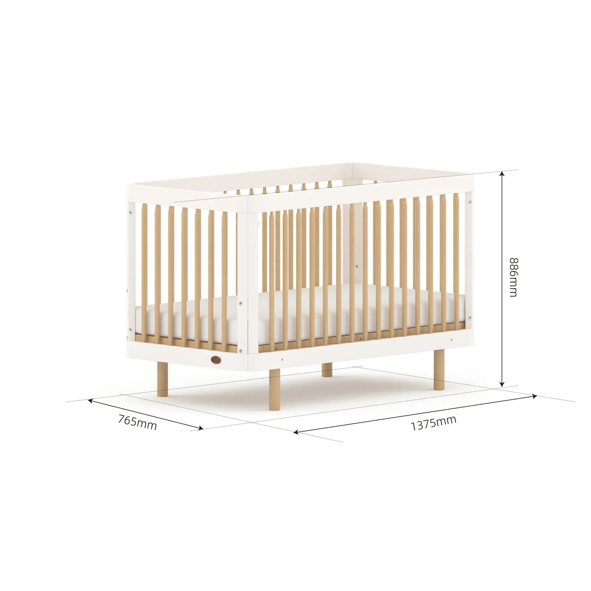 Boori Boori Perla Cot Bed V26 - Barley and Beech