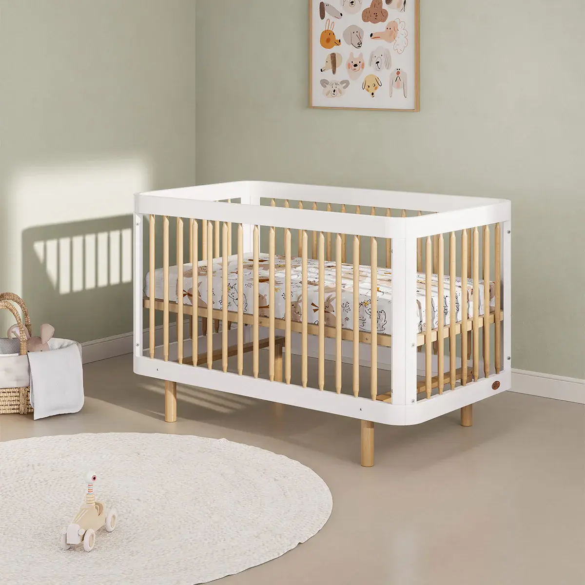 Boori Boori Perla Cot Bed V26 - Barley and Beech