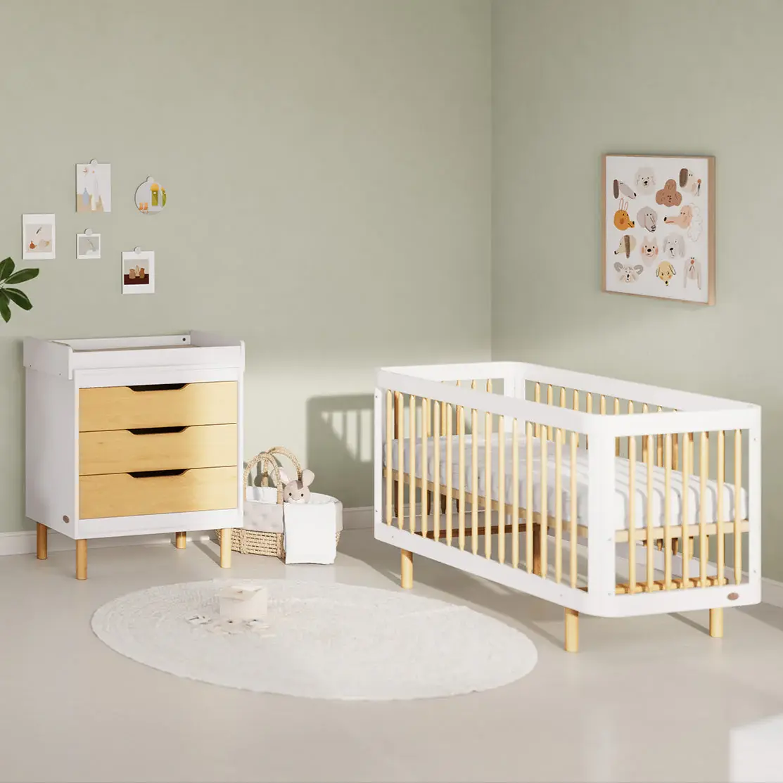 Boori Boori Perla Cot Bed V26 - Barley and Beech