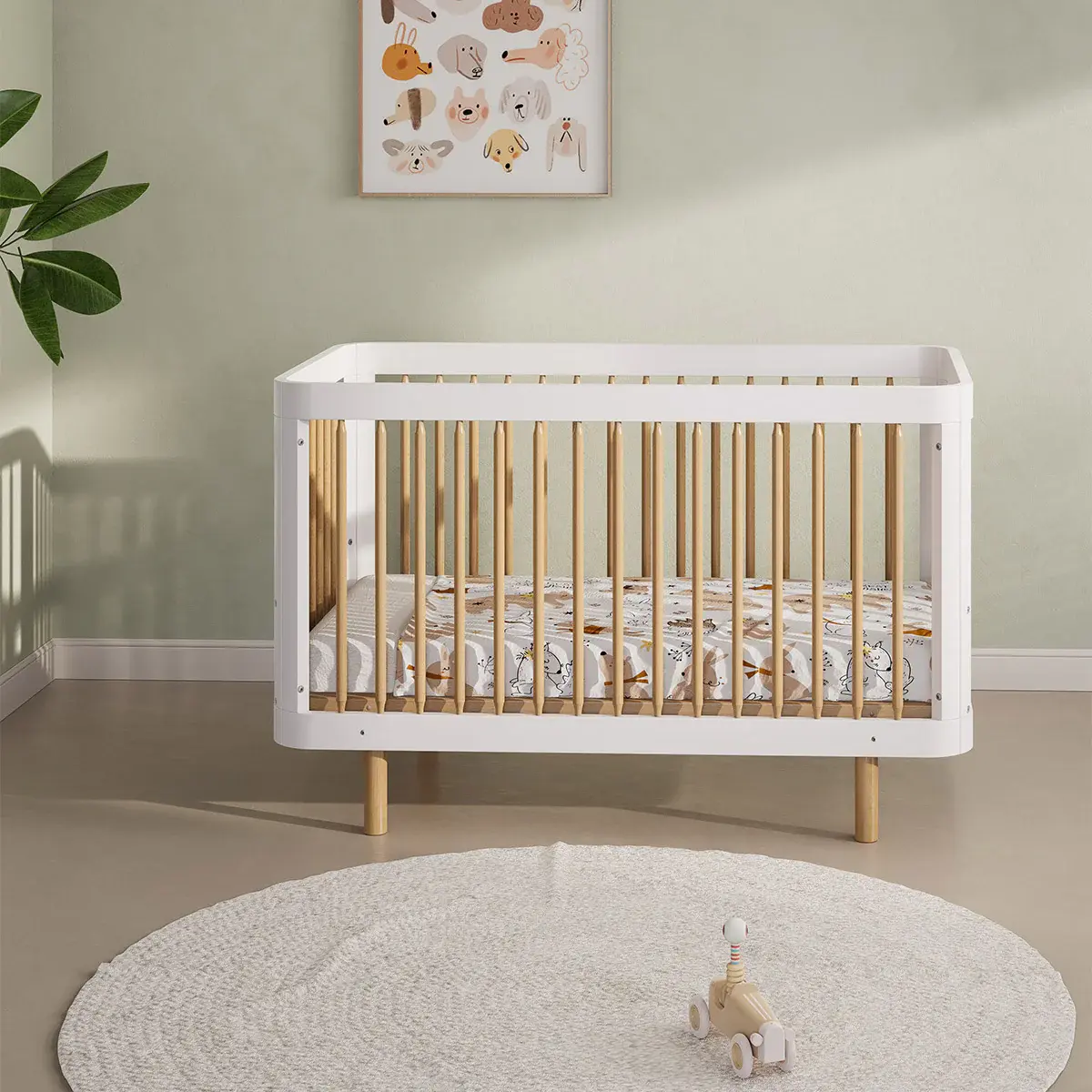 Boori Boori Perla Cot Bed V26 - Barley and Beech
