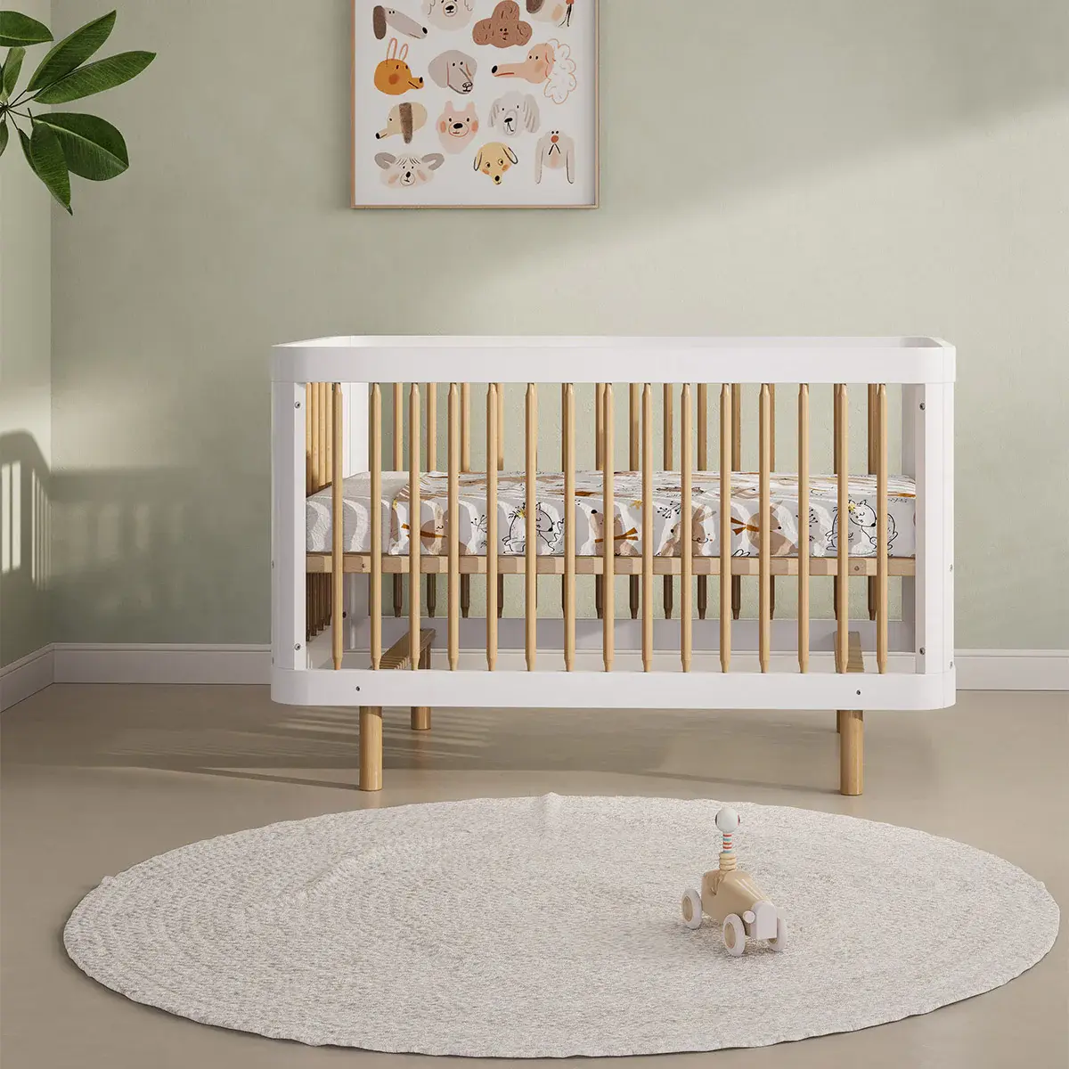 Boori Boori Perla Cot Bed V26 - Barley and Beech