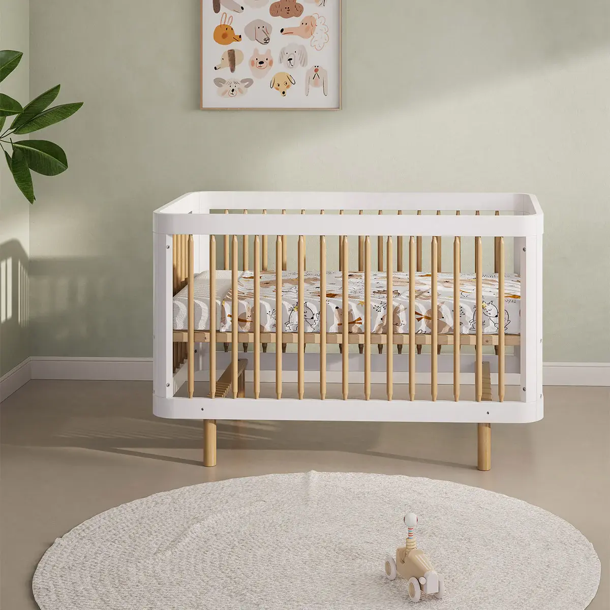 Boori Boori Perla Cot Bed V26 - Barley and Beech