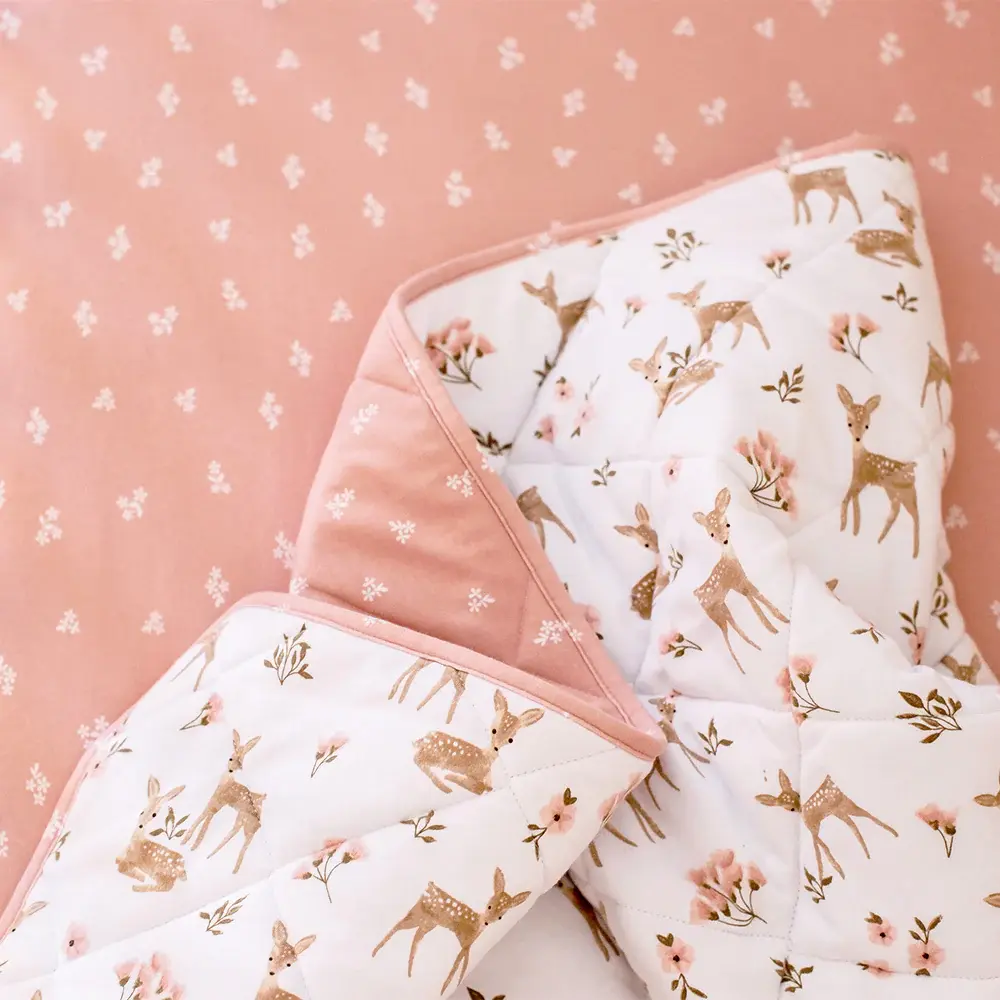 Living Textiles Living Textiles Reversible Quilted Cot Comforter Sophia Garden