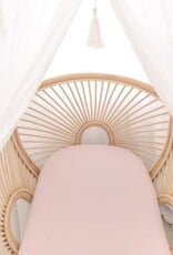 Living Textiles Living Textiles Botanical Organic Muslin 2pk Bassinet Fitted Sheet