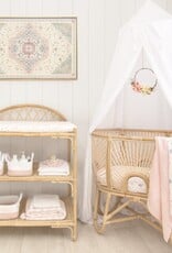 Living Textiles Living Textiles Botanical Organic Muslin 2pk Bassinet Fitted Sheet