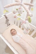 Living Textiles Living Textiles 2-pack Jersey Bassinet Fitted Sheet (40 x 80 x 12cm) - Ava/Blush Floral