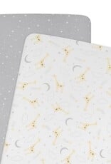 Living Textiles Living Textiles 2-pack Jersey Co-sleeper/Cradle Fitted Sheet - Noah/Stars