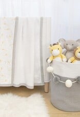 Living Textiles Living Textiles Cot Waffle Blanket - Noah Giraffe