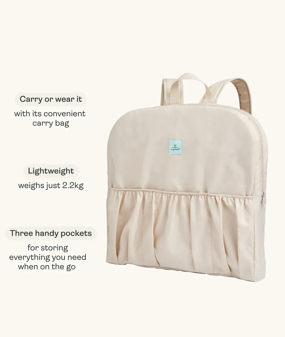 ErgoPouch ErgoPouch Easy Sleep Portable Bassinet Ecru