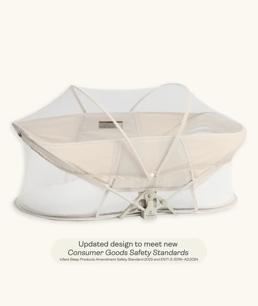 ErgoPouch ErgoPouch Easy Sleep Portable Bassinet Ecru