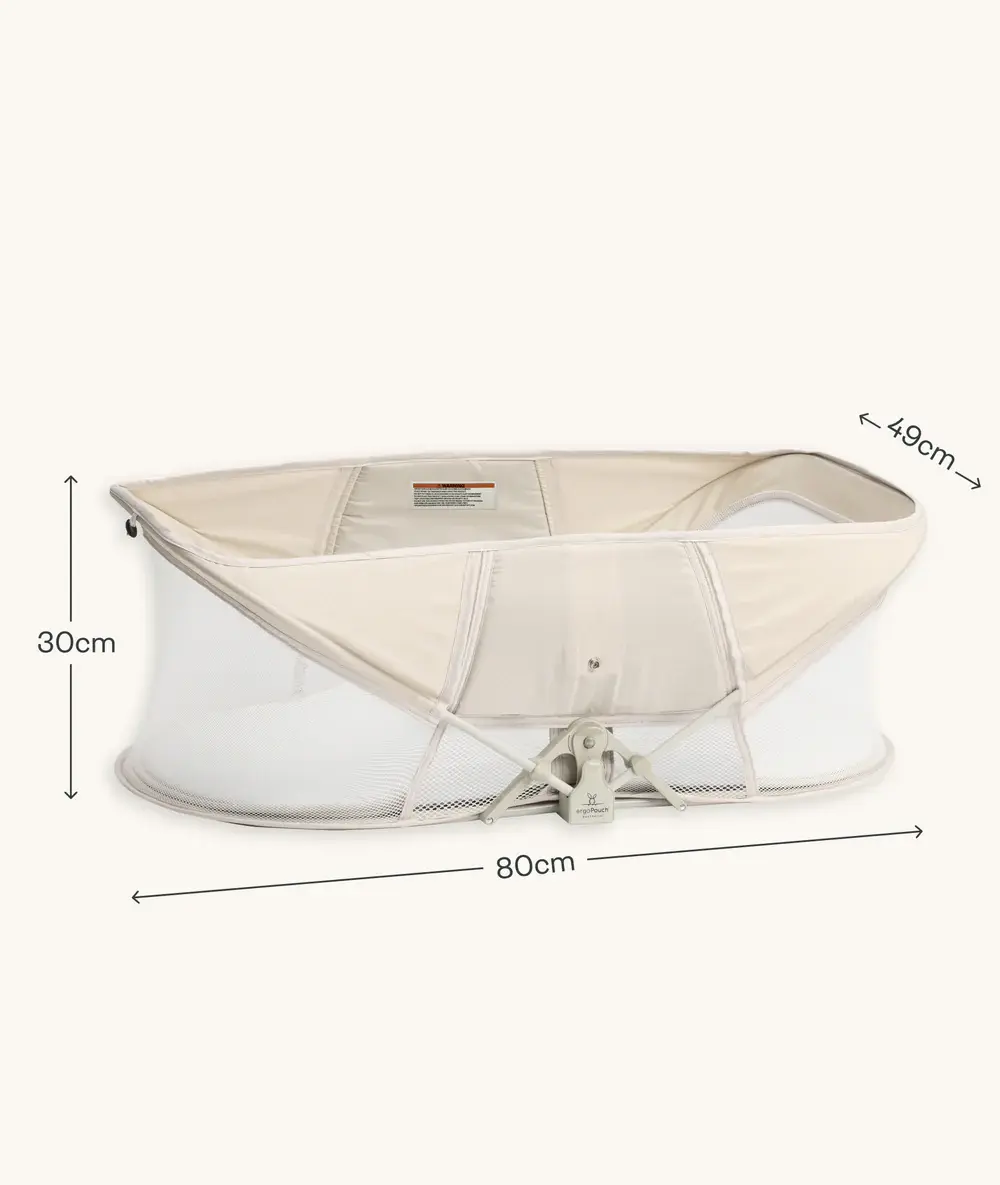 ErgoPouch ErgoPouch Easy Sleep Portable Bassinet Ecru