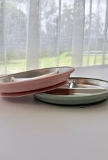 Meadow Lane Collective Stainless Steel + Suction Dinnerset - Pink