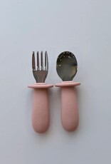 Meadow Lane Collective Stainless Steel + Suction Dinnerset - Pink