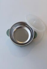 Meadow Lane Collective Stainless Steel + Suction Dinnerset - Green