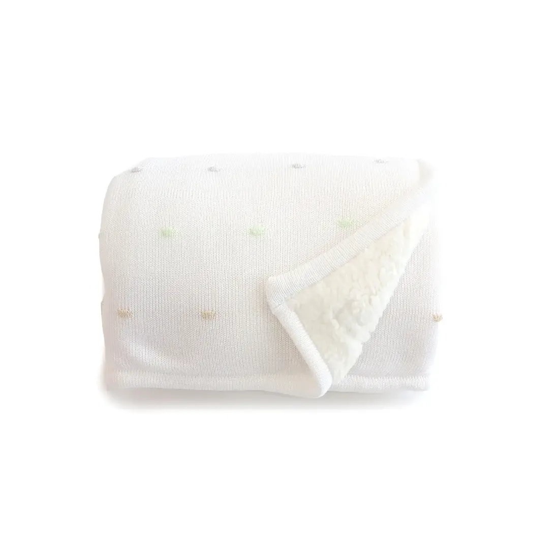 Bubba Blue Bubba Blue Confetti Knit Blanket - White