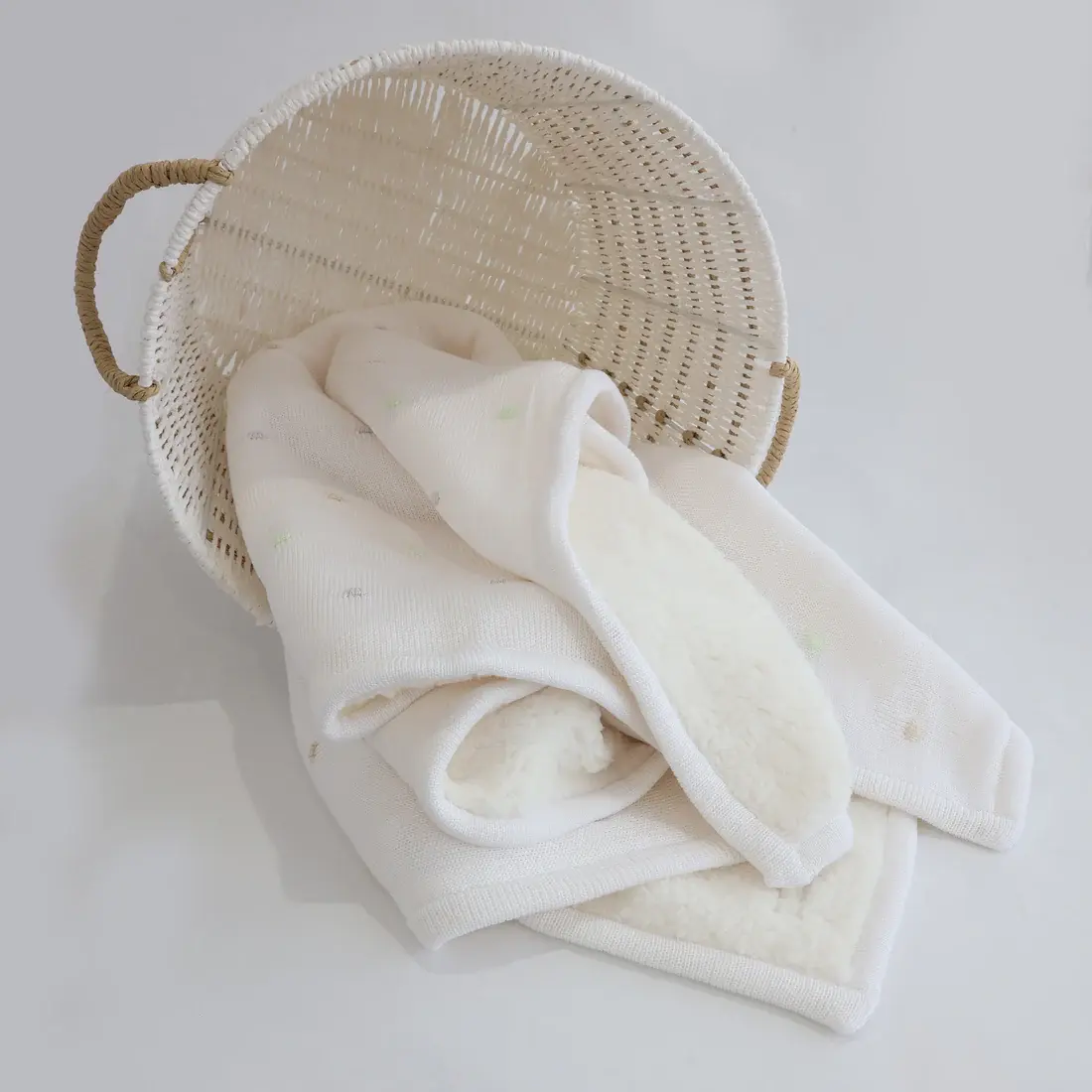 Bubba Blue Bubba Blue Confetti Knit Blanket - White