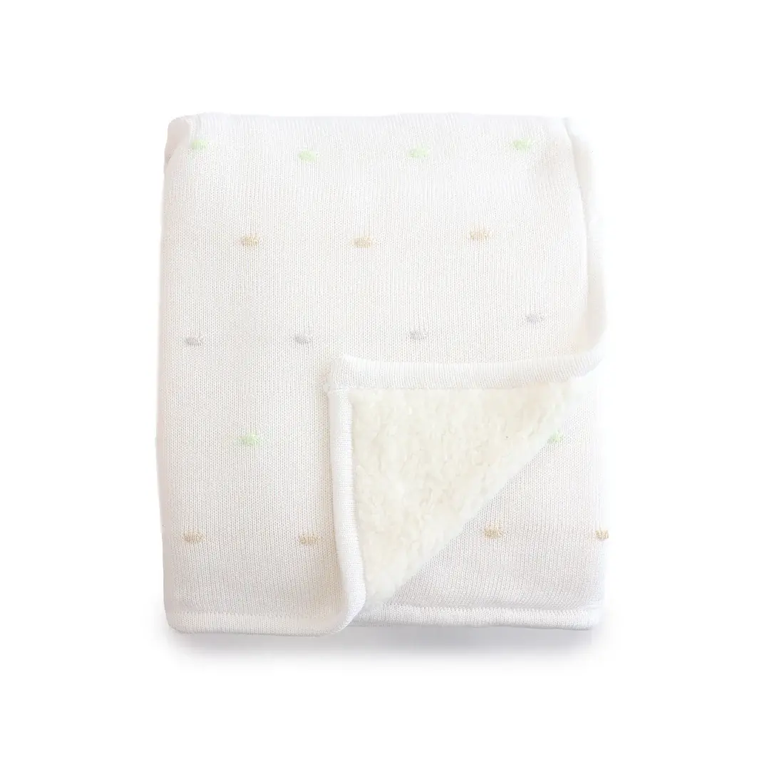 Bubba Blue Bubba Blue Confetti Knit Blanket - White