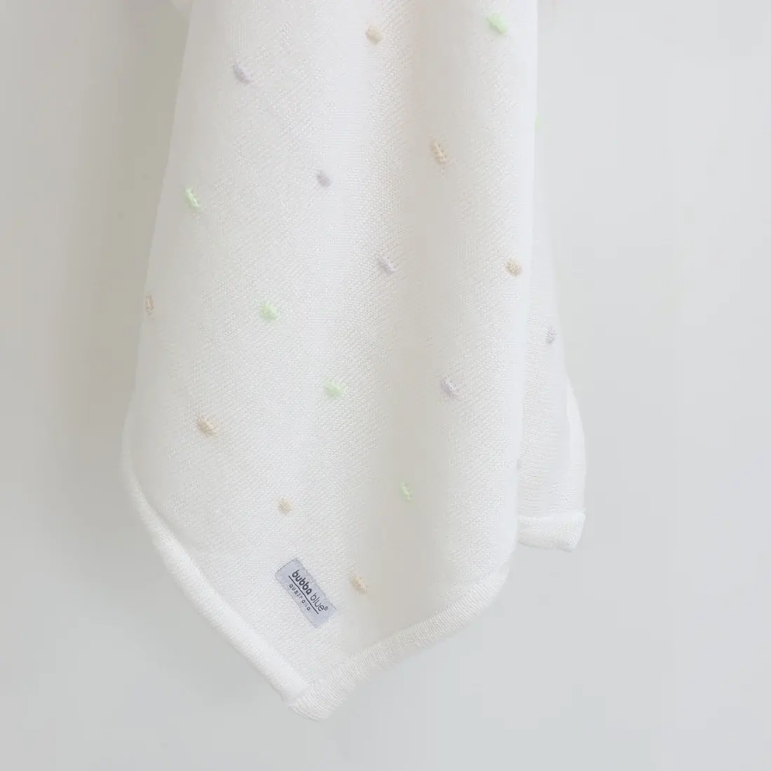 Bubba Blue Bubba Blue Confetti Knit Blanket - White