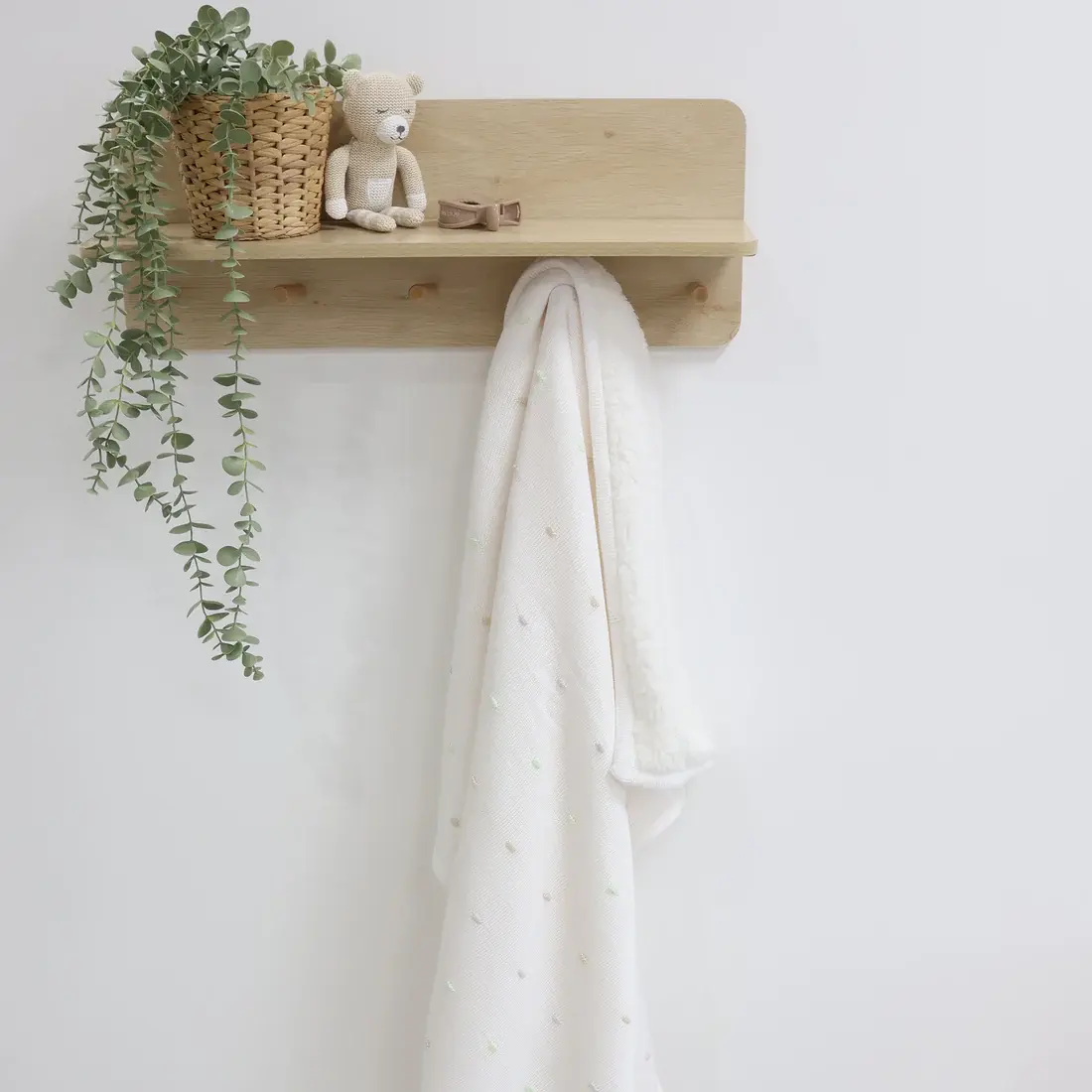 Bubba Blue Bubba Blue Confetti Knit Blanket - White