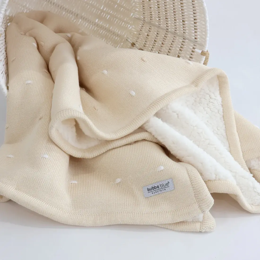 Bubba Blue Bubba Blue Confetti Knit Blanket - Sand