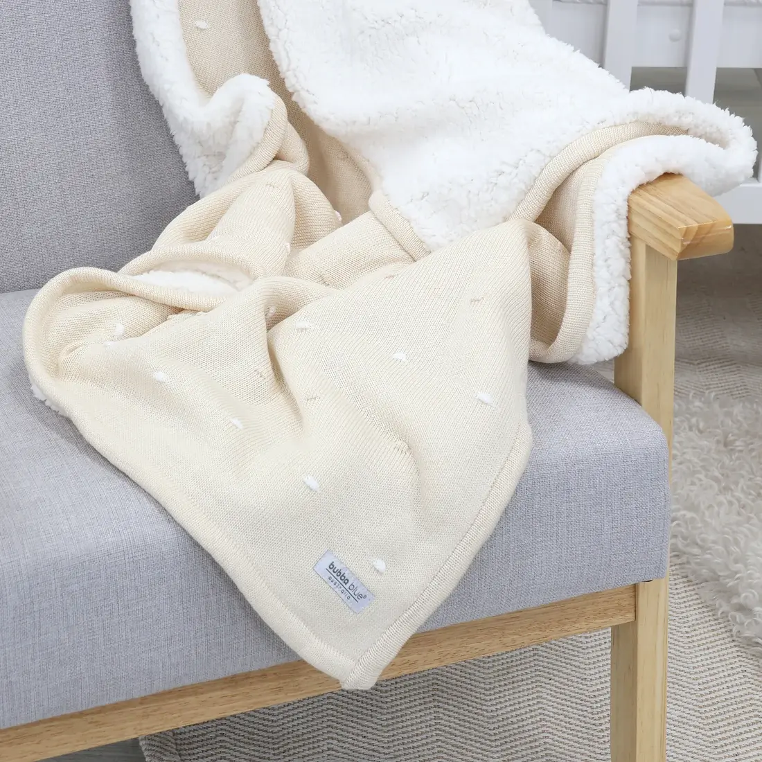 Bubba Blue Bubba Blue Confetti Knit Blanket - Sand