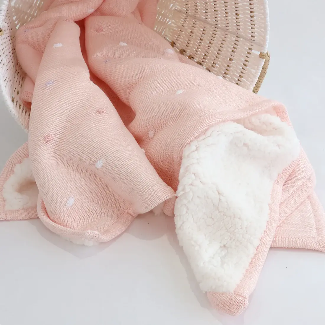 Bubba Blue Bubba Blue Confetti Knit Blanket - Berry