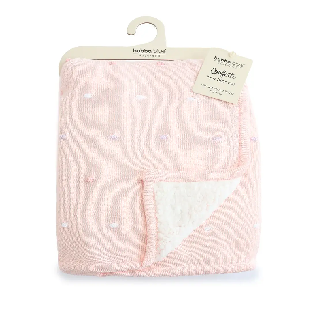 Bubba Blue Bubba Blue Confetti Knit Blanket - Berry