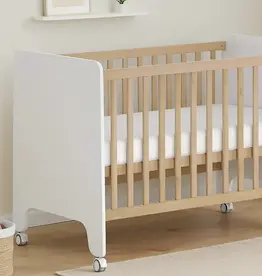 Bubba Blue Bubba Blue Bamboo White 2pk Compact Cot Jersey Fitted Sheets