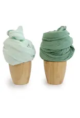 Bubba Blue Bubba Blue Bubba Sundae 2pk Muslin Wraps - Greentea