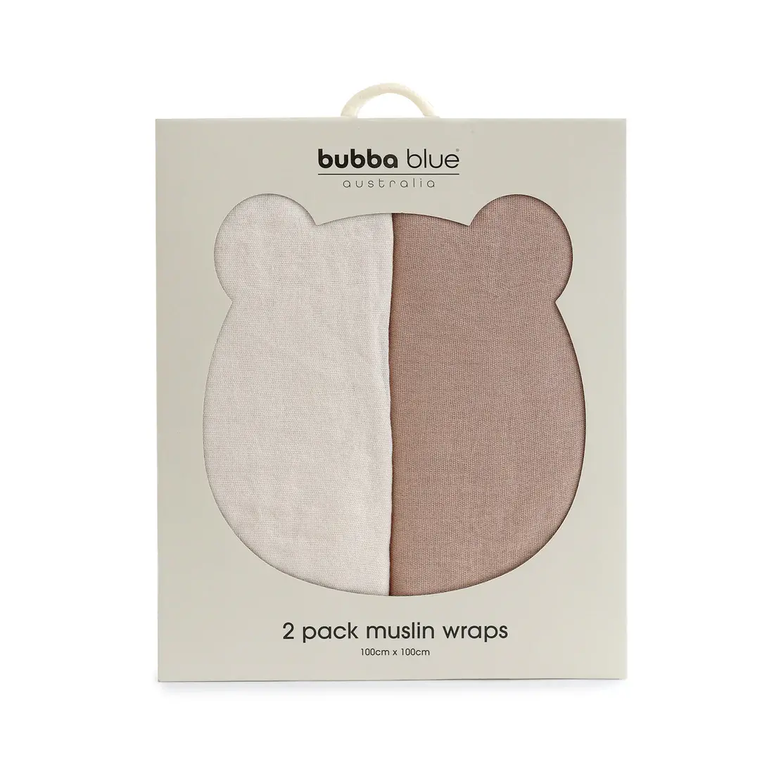 Bubba Blue Bubba Blue Bubba Sundae 2pk Muslin Wraps - Chestnut