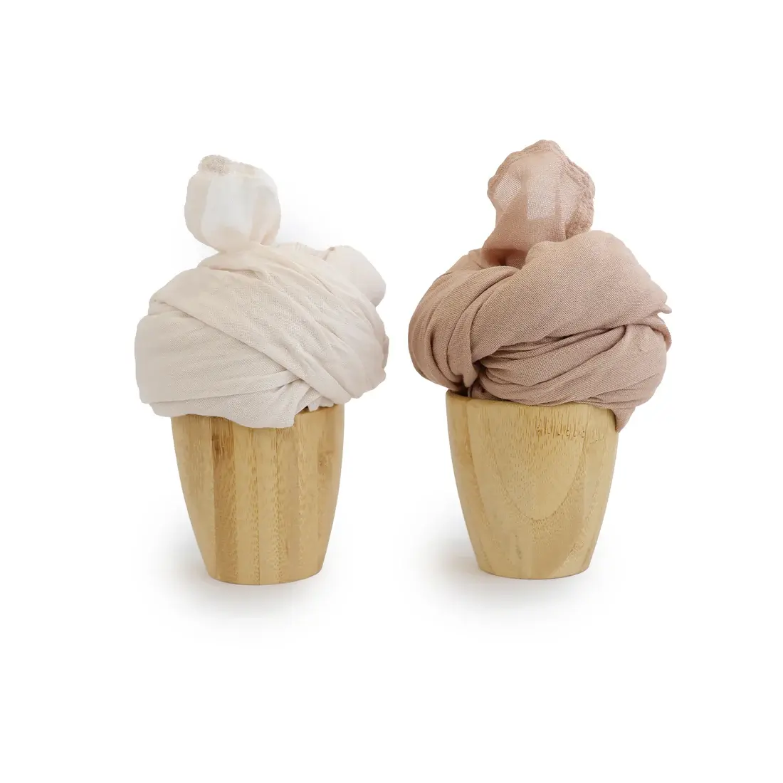 Bubba Blue Bubba Blue Bubba Sundae 2pk Muslin Wraps - Chestnut