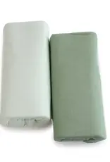 Bubba Blue Bubba Blue Bubba Sundae 2pk Jersey Cot Fitted Sheets - Greentea