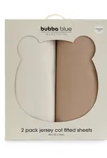 Bubba Blue Bubba Blue Bubba Sundae 2pk Jersey Cot Fitted Sheets - Chestnut
