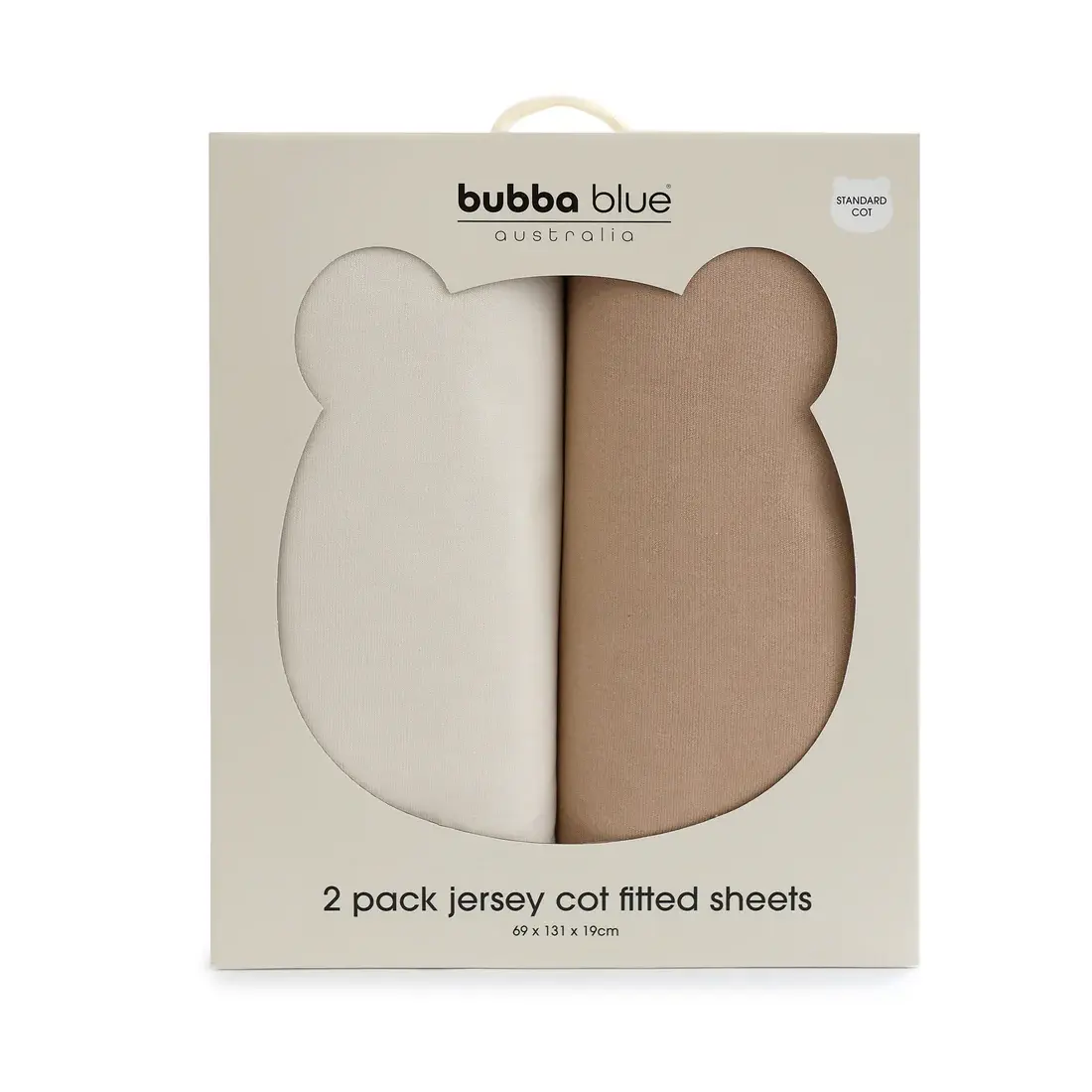 Bubba Blue Bubba Blue Bubba Sundae 2pk Jersey Cot Fitted Sheets - Chestnut
