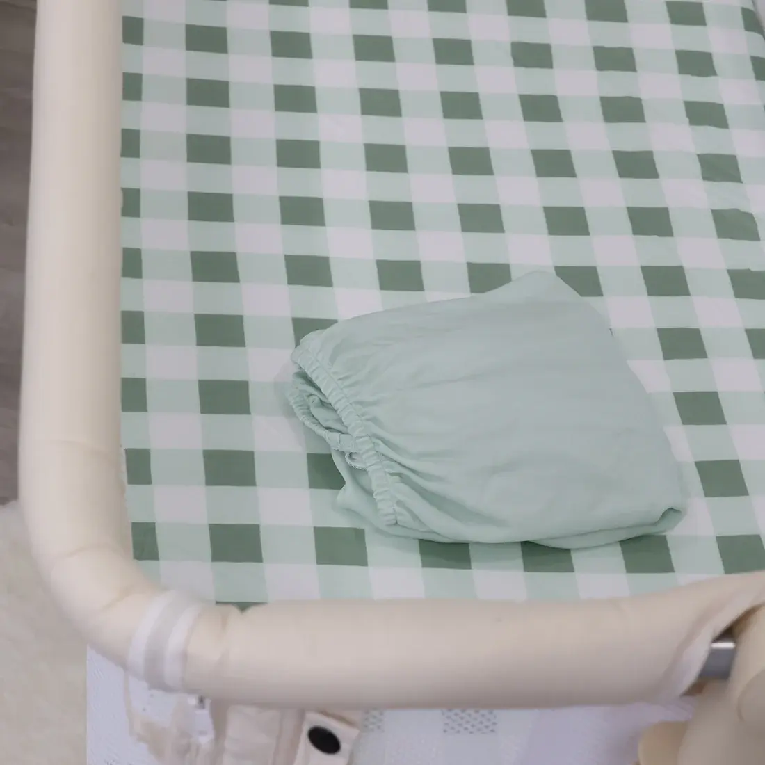 Bubba Blue Bubba Blue Bubba Sundae 2pk Jersey Co Sleeper/Bedside Sleeper Fitted Sheets - Greentea