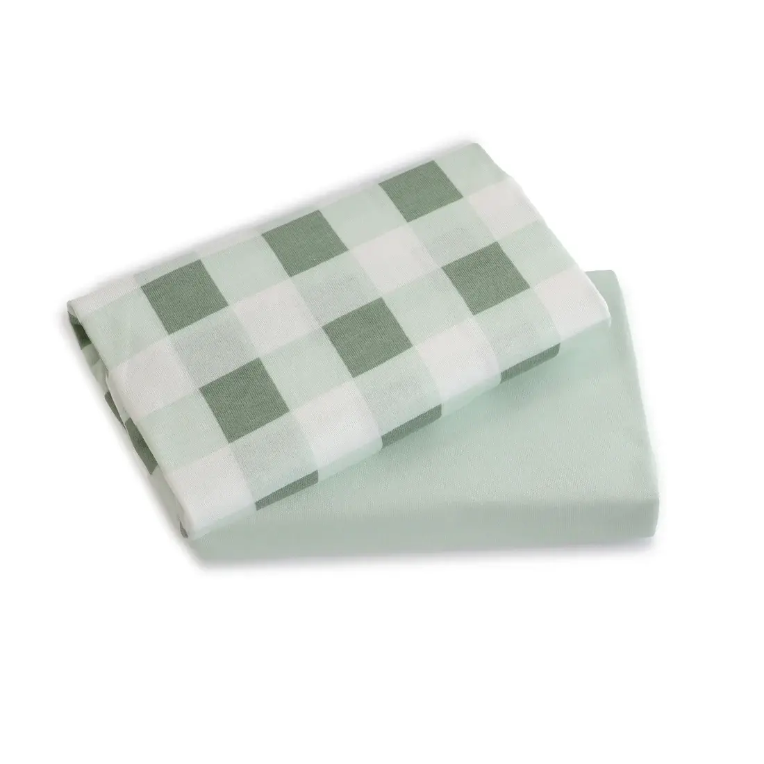 Bubba Blue Bubba Blue Bubba Sundae 2pk Jersey Co Sleeper/Bedside Sleeper Fitted Sheets - Greentea