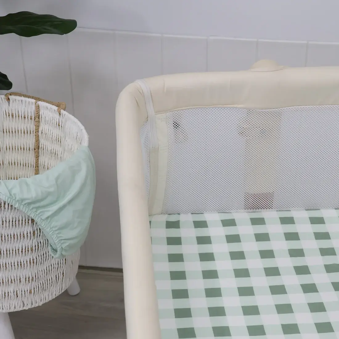 Bubba Blue Bubba Blue Bubba Sundae 2pk Jersey Co Sleeper/Bedside Sleeper Fitted Sheets - Greentea