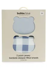 Bubba Blue Bubba Blue Bubba Sundae 2pk Jersey Co Sleeper/Bedside Sleeper Fitted Sheets - Blueberry