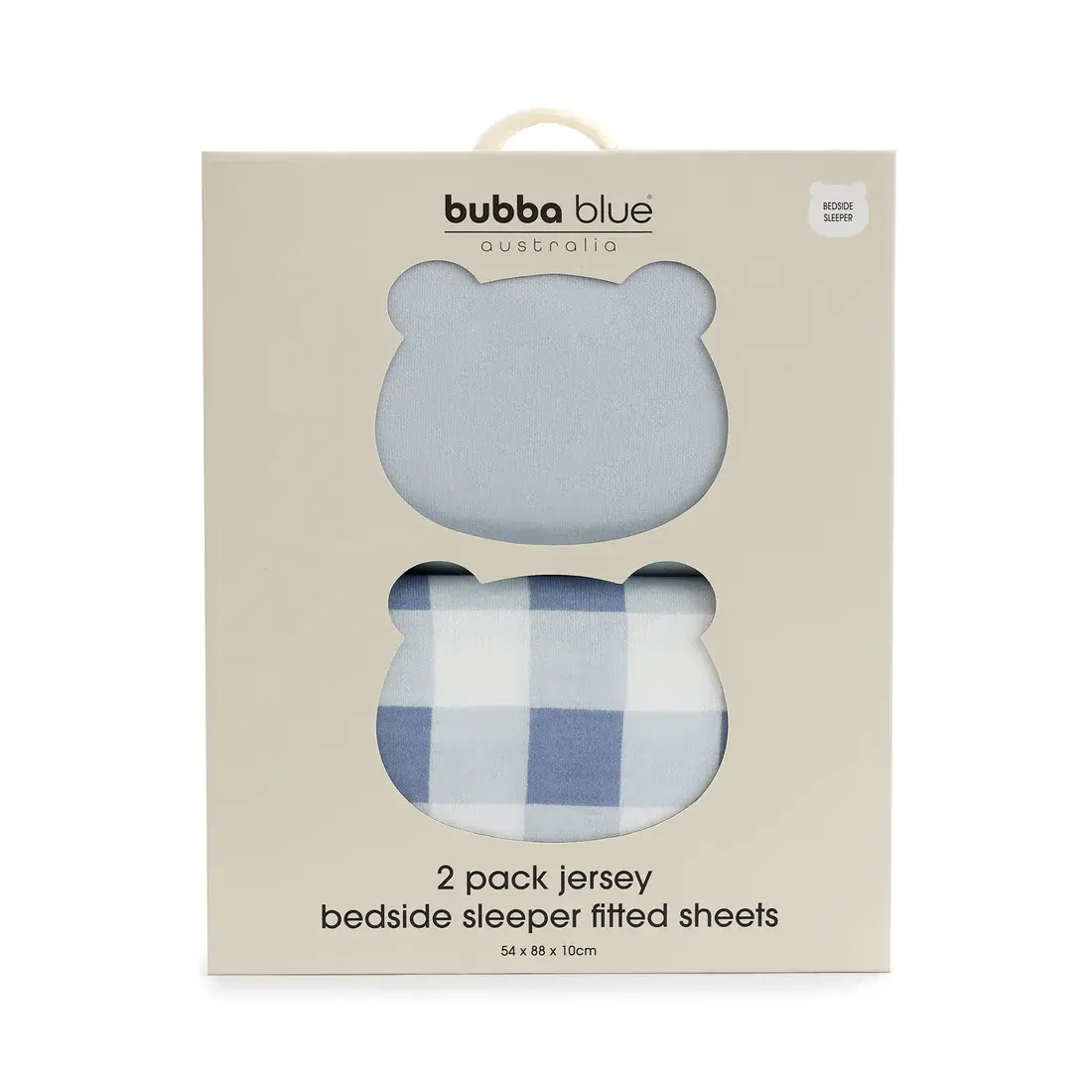 Bubba Blue Bubba Blue Bubba Sundae 2pk Jersey Co Sleeper/Bedside Sleeper Fitted Sheets - Blueberry