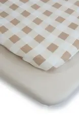 Bubba Blue Bubba Blue Bubba Sundae 2pk Jersey Co Sleeper/Bedside Sleeper Fitted Sheets - Chestnut