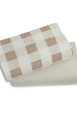 Bubba Blue Bubba Blue Bubba Sundae 2pk Jersey Co Sleeper/Bedside Sleeper Fitted Sheets - Chestnut