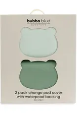 Bubba Blue Bubba Blue Bubba Sundae 2pk Waterproof Change Pad Covers - Greentea