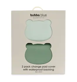 Bubba Blue Bubba Blue Bubba Sundae 2pk Waterproof Change Pad Covers - Greentea