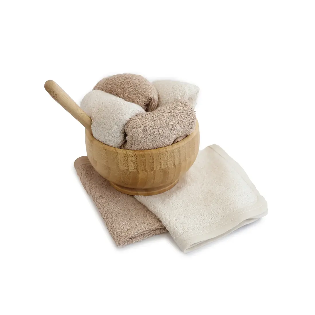 Bubba Blue Bubba Blue Bubba Sundae 6pk Wash Cloths - Chestnut