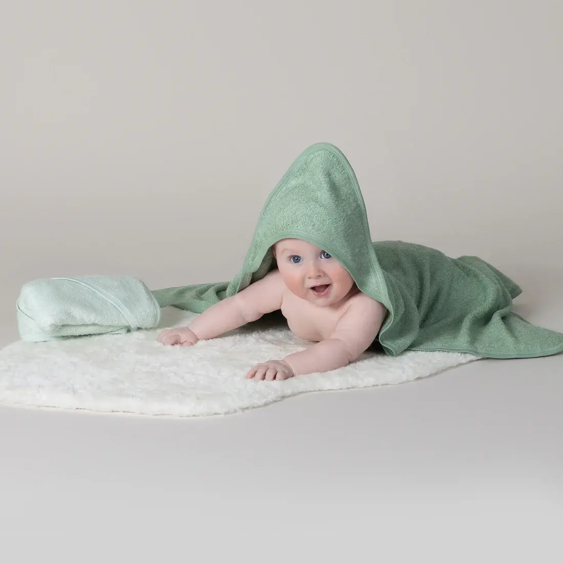 Bubba Blue Bubba Blue Bubba Sundae 2pk Hooded Towels - Greentea