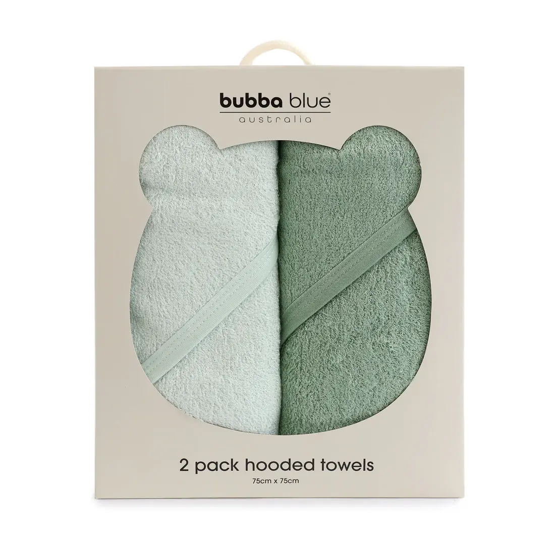 Bubba Blue Bubba Blue Bubba Sundae 2pk Hooded Towels - Greentea