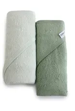 Bubba Blue Bubba Blue Bubba Sundae 2pk Hooded Towels - Greentea