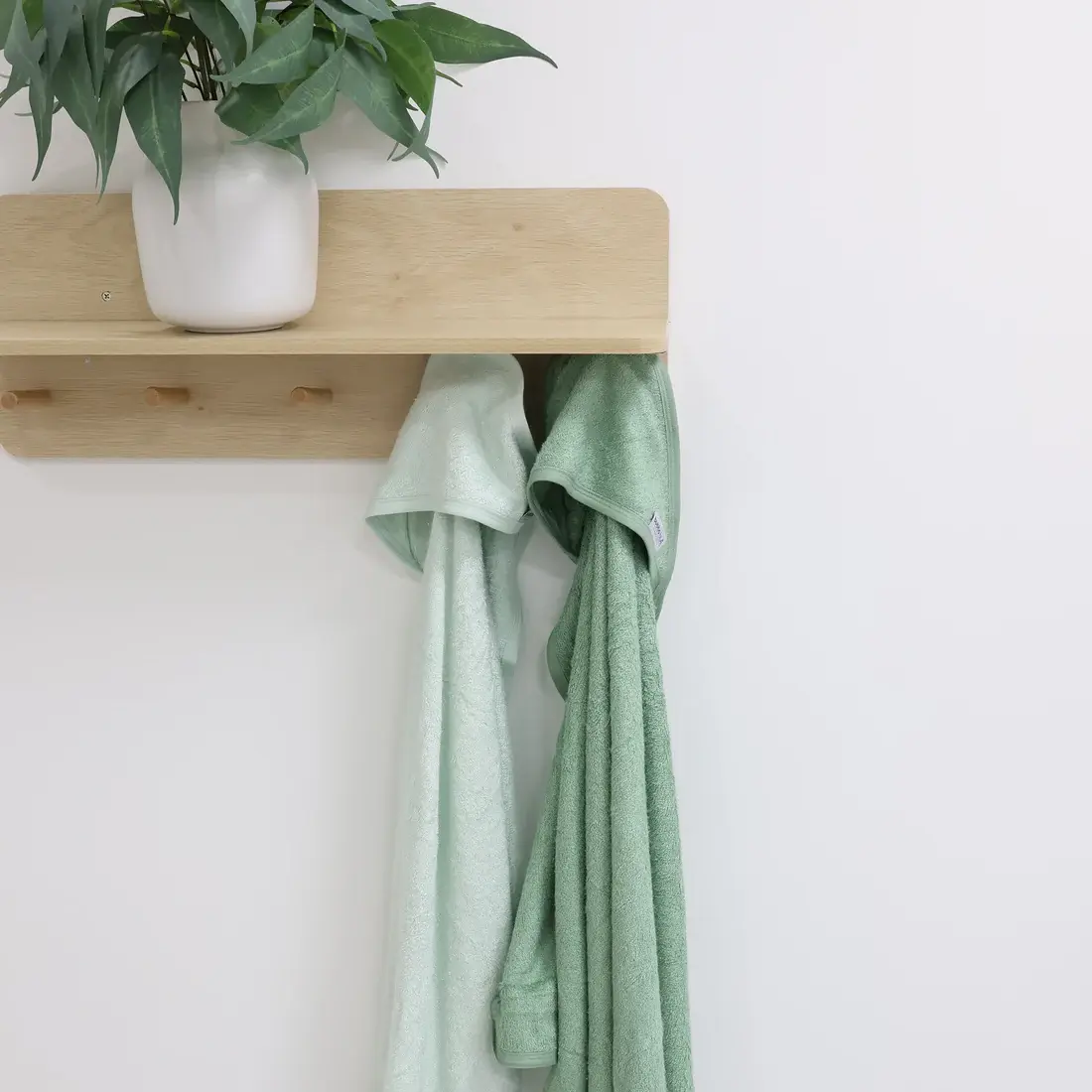 Bubba Blue Bubba Blue Bubba Sundae 2pk Hooded Towels - Greentea